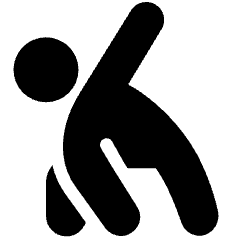 Yoga Twisting Triangle Pose Icon from Ultimate Bold Set