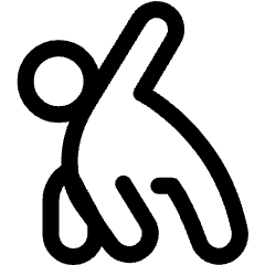 Yoga Twisting Triangle Pose Icon from Ultimate Regular Set