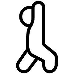 Yoga Warrior Pose 1 Icon from Ultimate Light Set