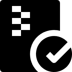 File Compress Check Icon from Nova Solid Set