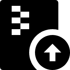 File Compress Upload Icon from Nova Solid Set