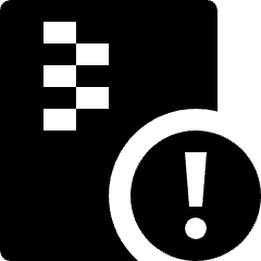 File Compress Warning Icon from Nova Solid Set