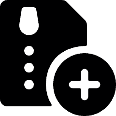 Zip File Add Icon from Ultimate Bold Set