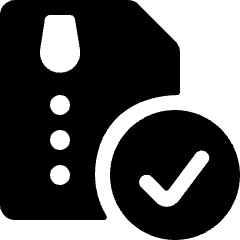 Zip File Check Icon from Ultimate Bold Set