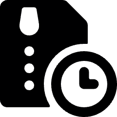 Zip File Clock Icon from Ultimate Bold Set