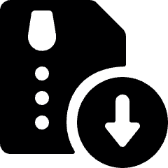 Zip File Download Icon from Ultimate Bold Set