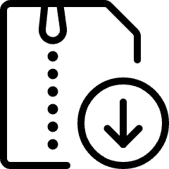 Zip File Download Icon from Ultimate Light Set