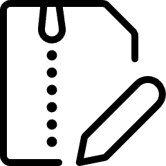 Zip File Edit Icon from Ultimate Light Set