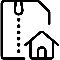 Zip File Home Icon from Ultimate Light Set