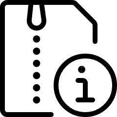 Zip File Information Icon from Ultimate Light Set
