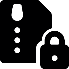 Zip File Lock Icon from Ultimate Bold Set