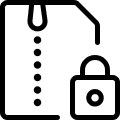 Zip File Lock Icon from Ultimate Light Set