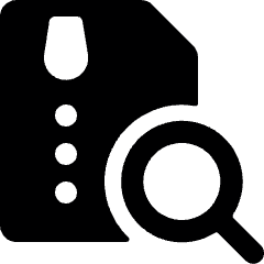 Zip File Search Icon from Ultimate Bold Set