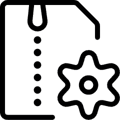 Zip File Settings Icon from Ultimate Light Set