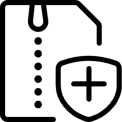 Zip File Shield Icon from Ultimate Light Set