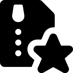 Zip File Star Icon from Ultimate Bold Set