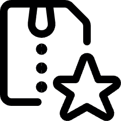 Zip File Star Icon from Ultimate Regular Set