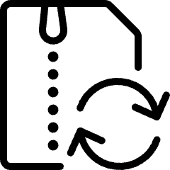 Zip File Sync Icon from Ultimate Light Set