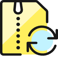Zip File Sync Icon from Ultimate Colors Set
