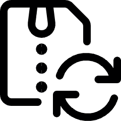 Zip File Sync Icon from Ultimate Regular Set