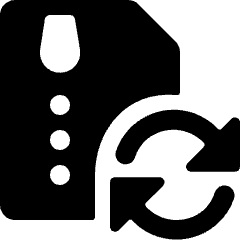 Zip File Sync Icon from Ultimate Bold Set