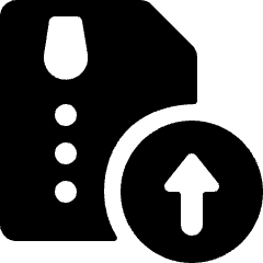 Zip File Upload Icon from Ultimate Bold Set