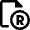 File Copyright R Icon from Nova Line Set