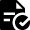 Text Document Check Icon from Nova Solid Set
