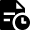 Text Document Clock Icon from Nova Solid Set