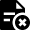 Text Document Cross Remove Icon from Nova Solid Set