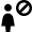 User Action Female Block Icon from Nova Solid Set