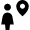 User Action Female Location Icon from Nova Solid Set