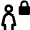 User Action Female Lock Icon from Nova Line Set