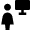 User Action Female Monitor Icon from Nova Solid Set