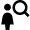User Action Female Search Icon from Nova Solid Set