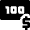 Hunred Dollar Bill Icon from Nova Solid Set