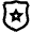 Shield Star Win Icon from Atlas Line Set