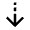Arrow Cool Down Icon from Outlined Line - Material Pro Set