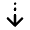 Arrow Cool Down Fill Icon from Rounded Fill - Material Pro Set