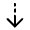 Arrow Cool Down Fill Icon from Rounded Fill - Material Symbols Set