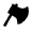 Axe Fill Icon from Sharp Fill - Material Pro Set