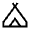 Camping Icon from Outlined Line - Material Symbols Set