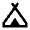 Camping Icon from Outlined Line - Material Pro Set