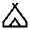 Camping Icon from Sharp Line - Material Symbols Set