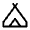 Camping Icon from Rounded Line - Material Symbols Set