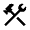 Construction Icon from Sharp Line - Material Symbols Set