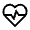 Ecg Heart Icon from Sharp Line - Material Symbols Set