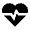 Ecg Heart Fill Icon from Sharp Fill - Material Pro Set