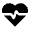 Ecg Heart Fill Icon from Outlined Fill - Material Pro Set