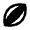 Sports Rugby Fill Icon from Outlined Fill - Material Pro Free Set